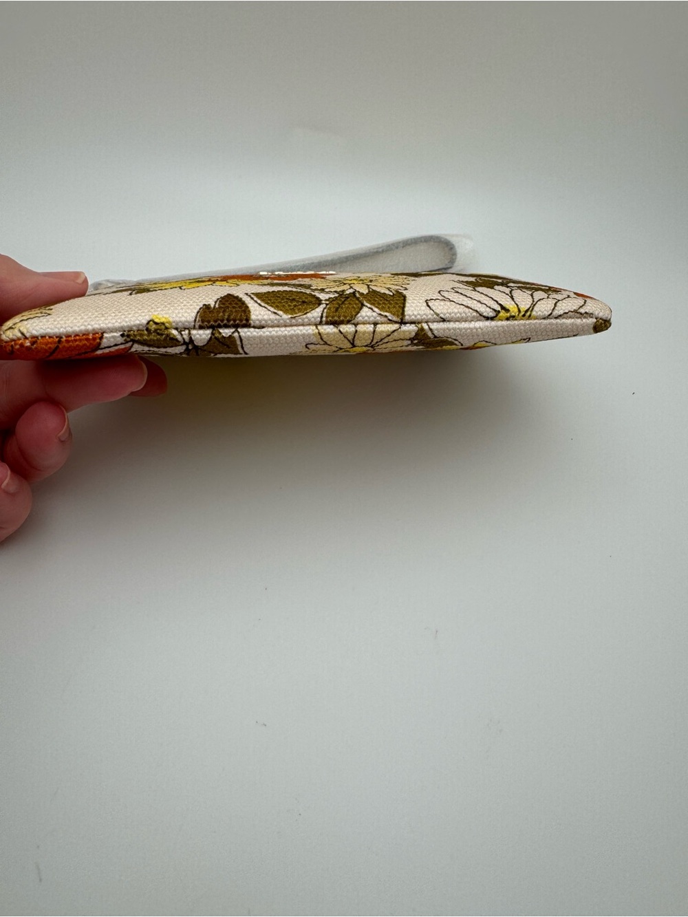 NWT Coach CEF83 Vanilla Sunflower Floral Print Corner Zip Wristlet - Picture 11 of 15